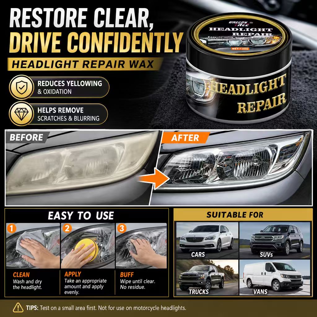 Car Scratch Repair Polishing Wax Paste - Car Headlight Repair Wax Polish Paste
