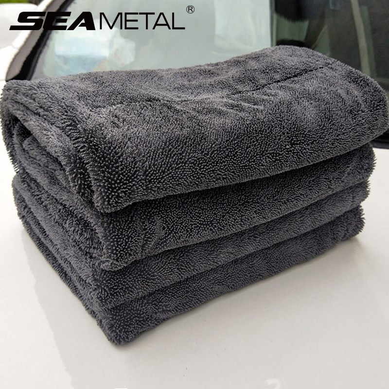 Car Wash Towel 1200GSM Double  - Microfiber Car Drying Towel Super Absorbent 评论和价格