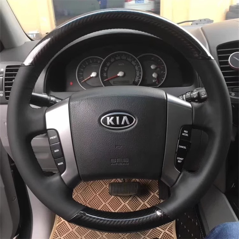 For Kia Sorento 2003-2009 Hand - Car Steering Wheel Cover Anti Slip Breathable 评论和价格