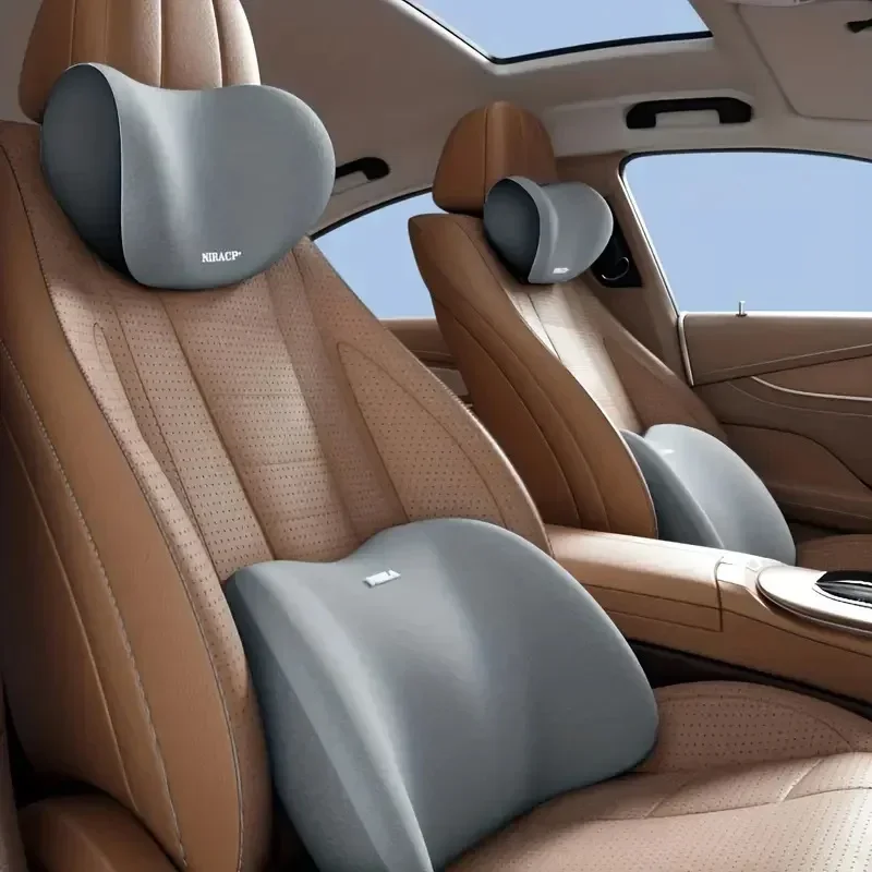 Car Neck Pillow Protector Memo - Memory Foam Car Neck Pillow Lumbar Support 评论和价格