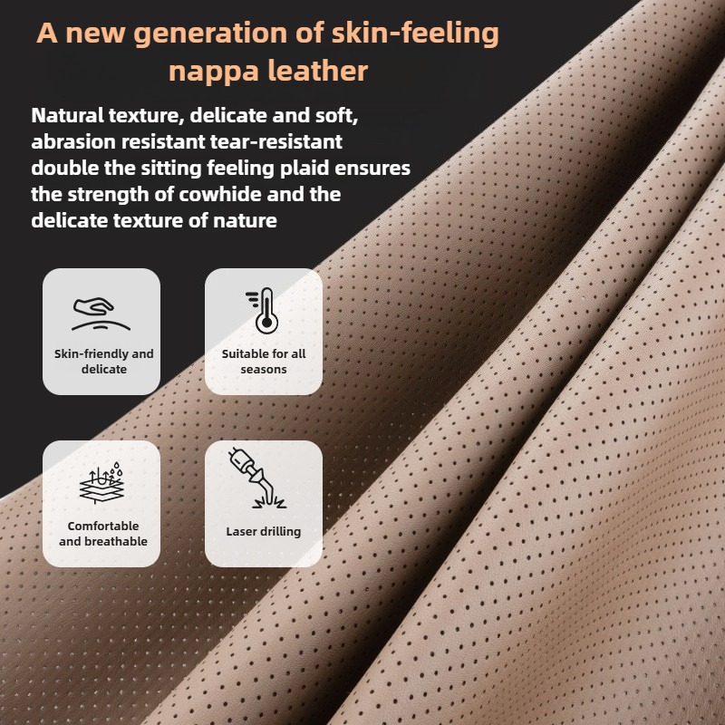 Soft Nappa Leather Car Seat Co - Leather Car Seat Covers Full Set Universal 评论和价格