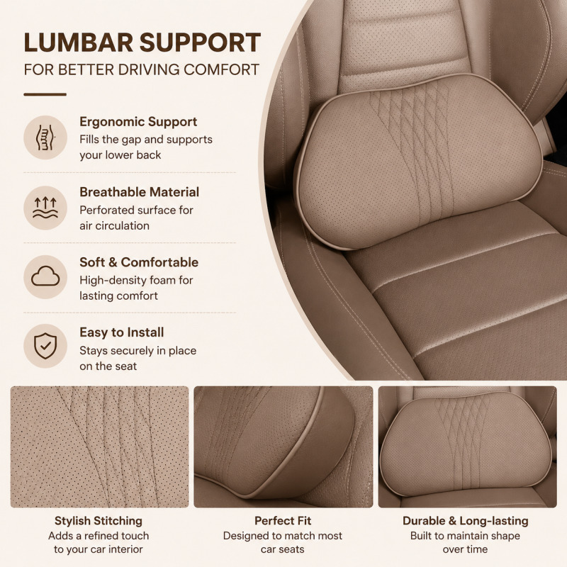 Car Headrest Neck Pillow Memor - Memory Foam Car Neck Pillow Lumbar Support 评论和价格