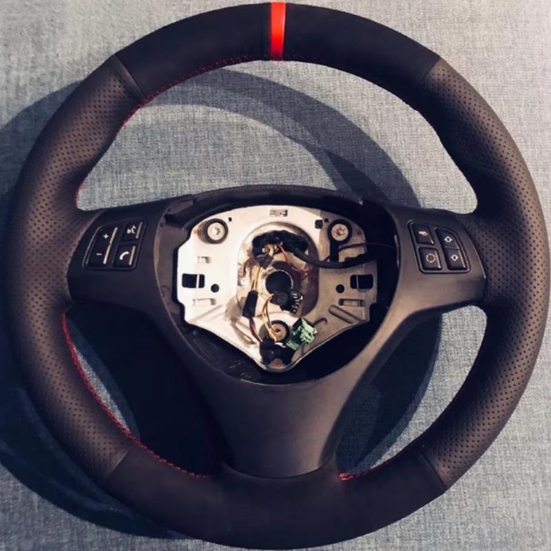 Customiz Anti-Slip Leather Sue - Car Steering Wheel Cover Anti Slip Breathable 评论和价格