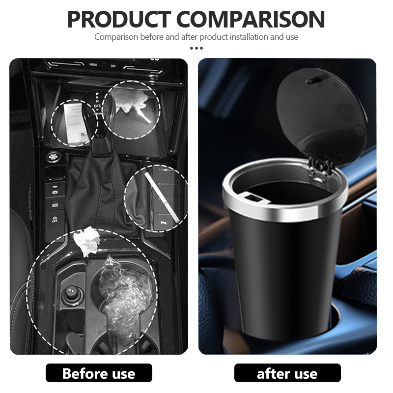 Car Trash Can Mini Waterproof  - Waterproof Car Trash Can With Lid 评论和价格