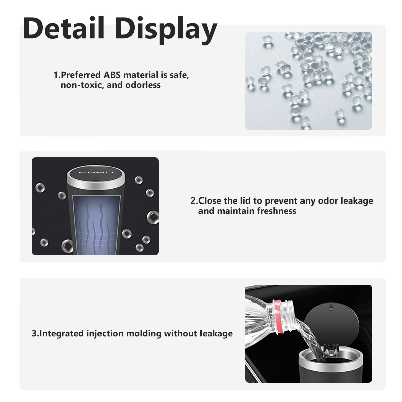 Car Trash Can Mini Waterproof  - Waterproof Car Trash Can With Lid 评论和价格