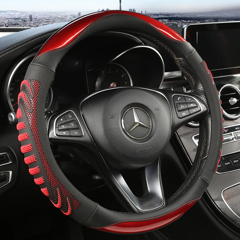 Three-dimensional Honeycomb Ca - Car Steering Wheel Cover Anti Slip Breathable 评论和价格