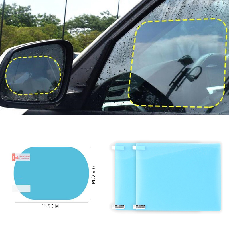 4Pcs Anti Fog Glare Rainproof  - Anti Glare Car Rearview Mirror Film 评论和价格