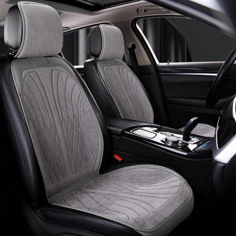 Luxury Suede Leather Car Seat  - Leather Car Seat Covers Full Set Universal 评论和价格