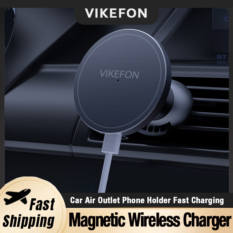 Car Air Outlet Wireless Charge - Magnetic Phone Holder For Car Vent 评论和价格
