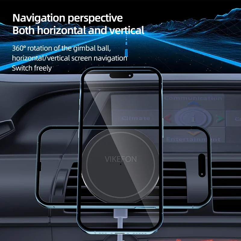 Car Air Outlet Wireless Charge - Magnetic Phone Holder For Car Vent 评论和价格