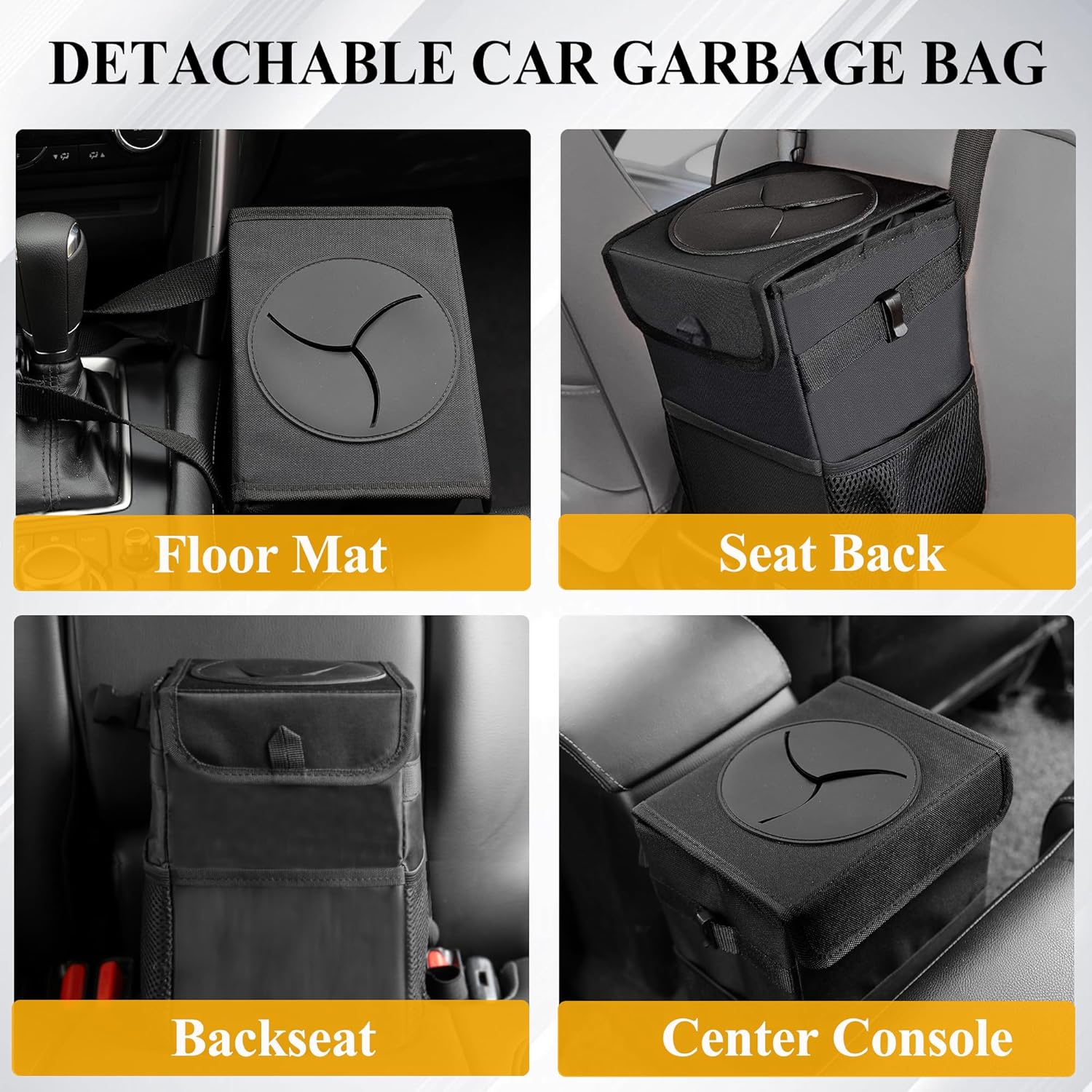 3-in-1 Car Trash Can with Lid  - Waterproof Car Trash Can With Lid 评论和价格