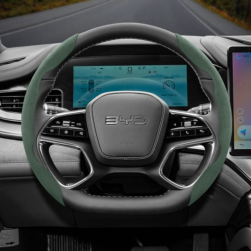 Suitable for Byd Anti-Slip Buc - Car Steering Wheel Cover Anti Slip Breathable 评论和价格