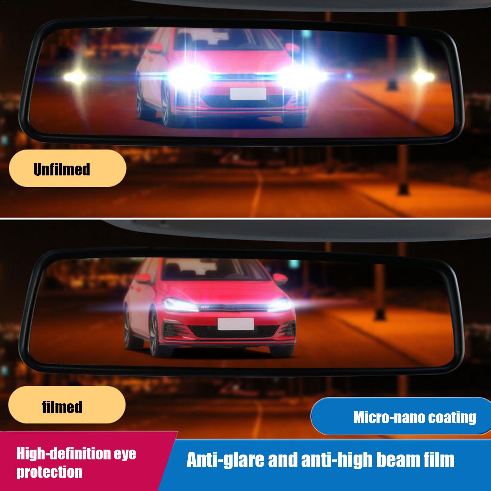 Anti-glare Car Interior Mirror - Anti Glare Car Rearview Mirror Film 评论和价格